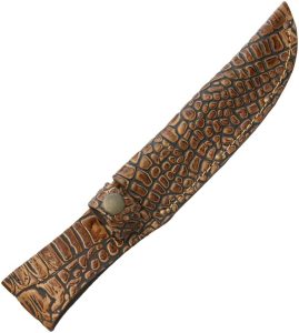 Sheaths Fixed Blade Belt Sheath Alligator Pattern 6in
