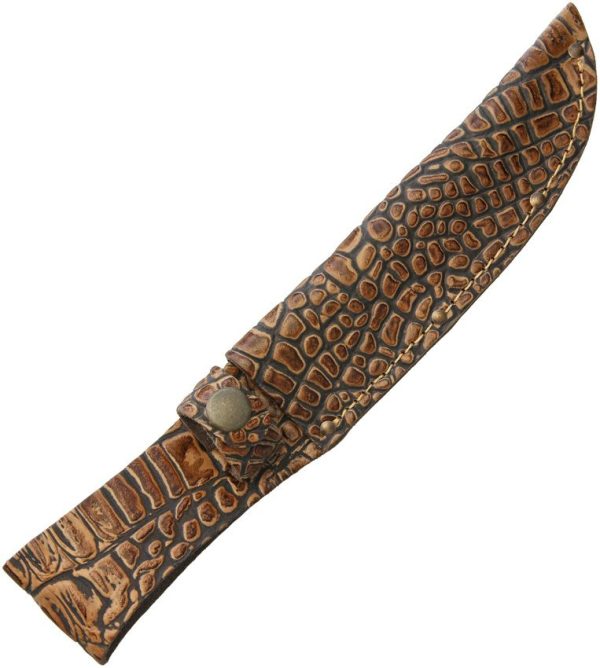 Sheaths Fixed Blade Belt Sheath Alligator Pattern 6in