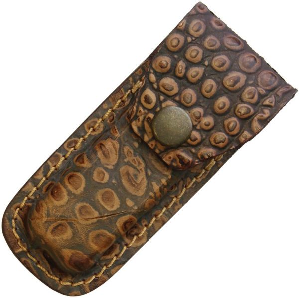 Sheaths Leather Belt Pouch Alligator Pattern Folding Knife
