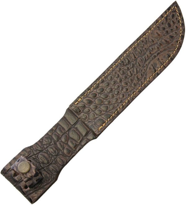 Sheaths Fixed Blade Belt Sheath Crocodile Pattern 7in
