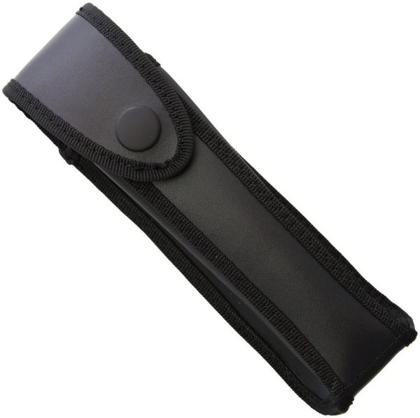 Sheaths Black Leather Sheath Large Folding