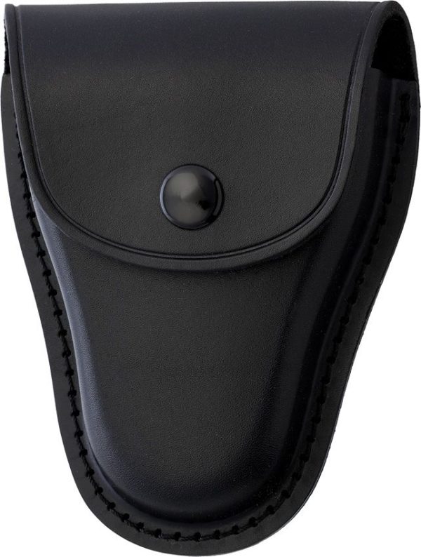 Sheaths Handcuff Case - Black Smooth Leather
