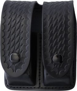 Sheaths Double Magazine Pouch - Black Basketweave