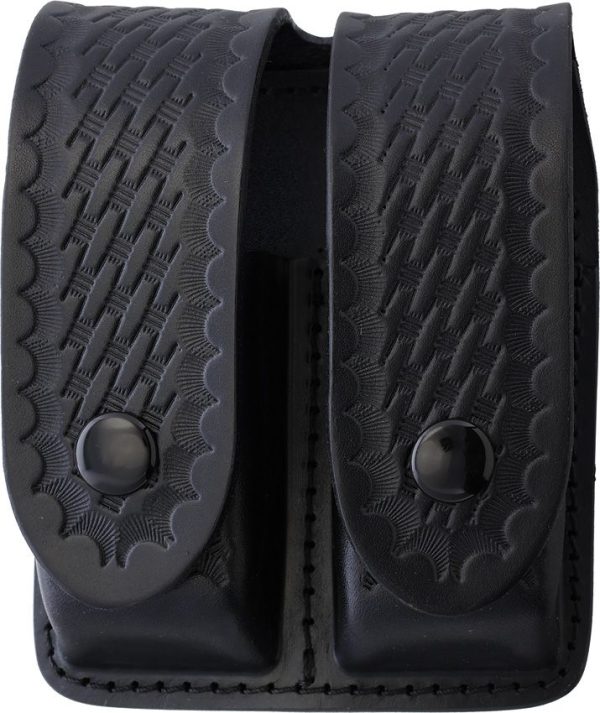 Sheaths Double Magazine Pouch - Black Basketweave