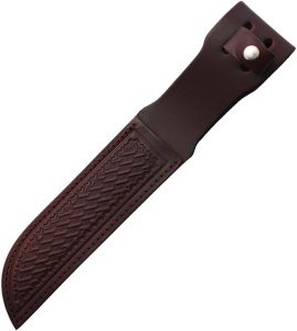 SH1257.jpg Sheaths Fixed Blade Sheath Leather Red/Brown 7.5 inches
