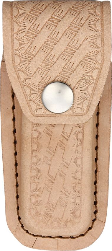 Sheaths Leather Belt Pouch Medium Natural Basketweave