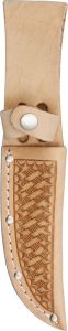 Sheaths Straight Knife Sheath 4in Natural Basketweave