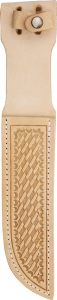 Sheaths Straight Knife Sheath 7 inch - Basketweave Leather