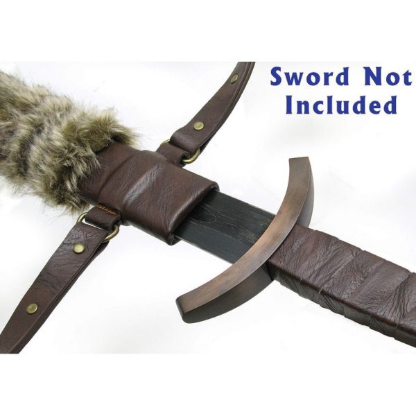 Shadow Cutlery Sword of Lagertha Scabbard - Leather & Fur