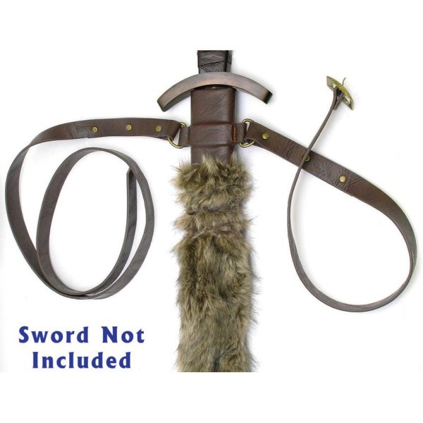 Shadow Cutlery Sword of Lagertha Scabbard - Leather & Fur