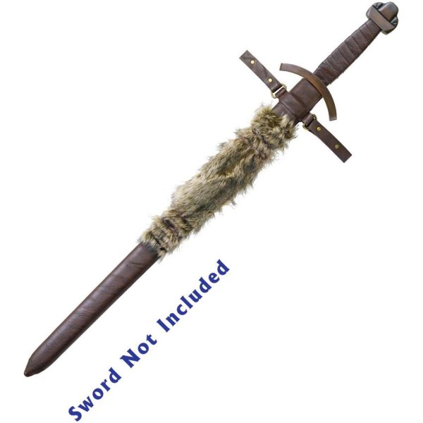 Shadow Cutlery Sword of Lagertha Scabbard - Leather & Fur