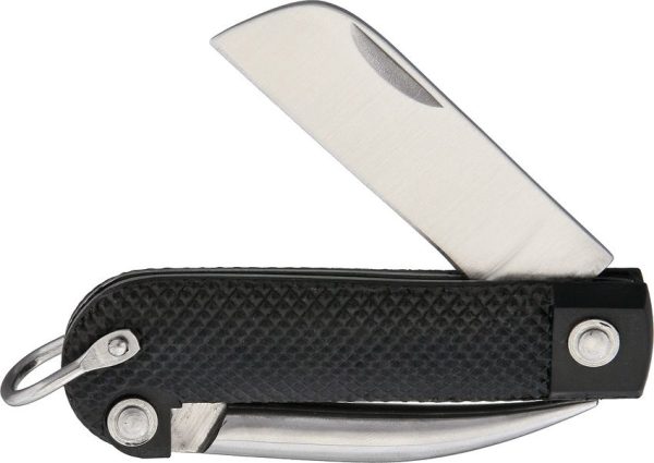 J. Adams Navy Jacks Folding Knife Stainless Sheepsfoot Black