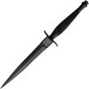 J. Adams Sheffield Commando Dagger 7" Black Fixed Blade
