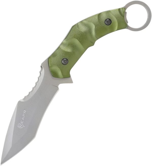Reapr Slamr Fixed Blade - Green Aluminum Handle