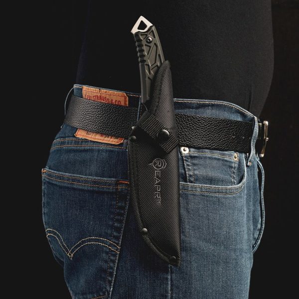 Reapr Javelin Fixed Blade - Black Aluminum Handle