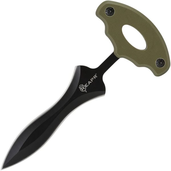 Reapr Versa Push Dagger - OD Green G10 Double Edge