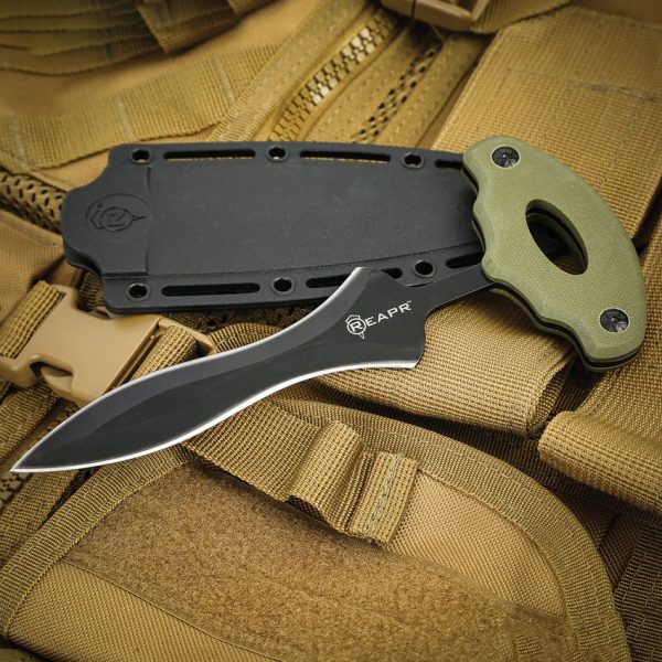 Reapr Versa Push Dagger - OD Green G10 Double Edge