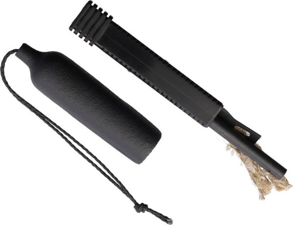 Shomer-Tec Zip Fire Ferrocerium Fire Starter - Black HDPE