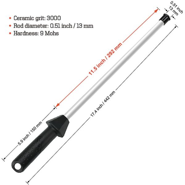 Ceramic Sharpening Rod