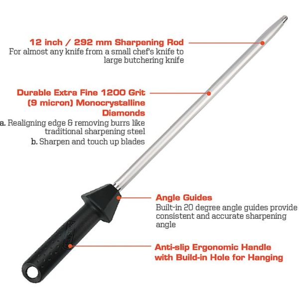 Diamond Sharpening Rod