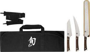 Shun Kanso BBQ Set - AUS-10A Stainless Heritage Finish