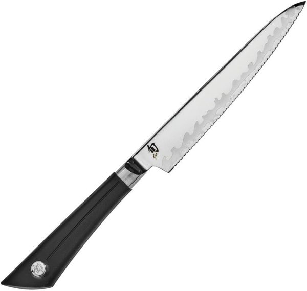 Shun Sora Serrated Utility - VG10 San Mai 5.5 inches