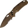 Sig Tanto Folder Tan Drop Point CPM S35VN Knife