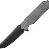 SIG TSURU Grey Black Micarta Folding Knife Linerlock
