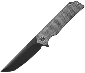 SIG TSURU Grey Black Micarta Folding Knife Linerlock