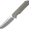 SIGTS8SG.jpg SIG TSURU Linerlock OD Green Folding Knife Micarta
