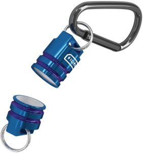 Silipac Mag-Beads Stainless Steel Blue Carabiner