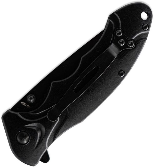 Skallywag Tactical Orca Linerlock Black Aluminum Folding Knife