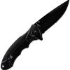 Skallywag Tactical Orca Linerlock Black Aluminum Folding Knife