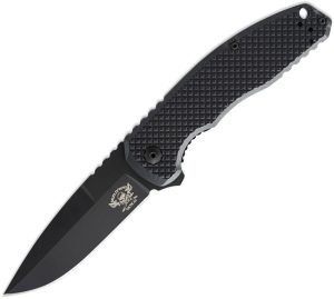Skallywag Tactical Sentrax Linerlock Folding Knife 154CM Black G10