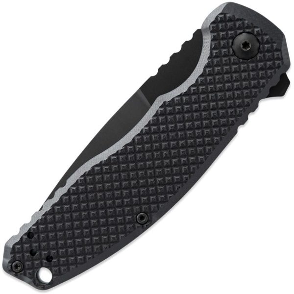 Skallywag Tactical Sentrax Linerlock Folding Knife 154CM Black G10