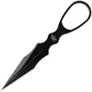 SKW17008.jpg Skallywag Tactical D2 Dagger Black Fixed Blade Knife