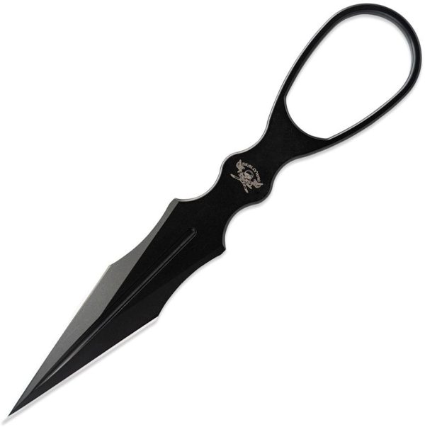 Skallywag Tactical D2 Dagger Black Fixed Blade Knife