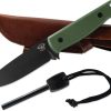 Skallywag Tactical Wanderer Fixed Blade 154CM Green G10
