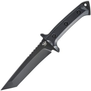 Skallywag Tactical Riptide Fixed Blade Tanto D2 Steel Black