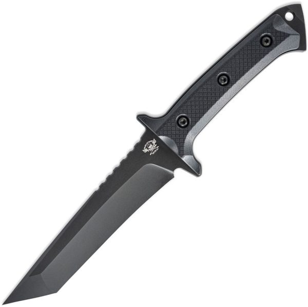 Skallywag Tactical Riptide Fixed Blade Tanto D2 Steel Black