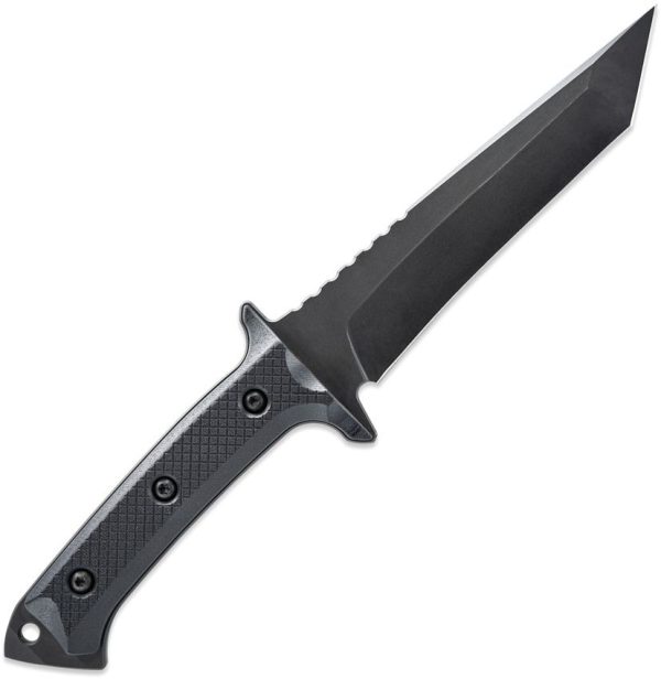 Skallywag Tactical Riptide Fixed Blade Tanto D2 Steel Black