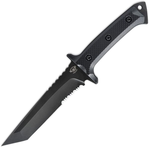 Skallywag Tactical Riptide Fixed Blade Tanto D2 Steel Black