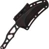 Skallywag Tactical Peg Leg Fixed Blade 4" Black 80CrV2 Steel
