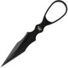 Skallywag Tactical Aluminum Dagger Black 2.5" Fixed Blade