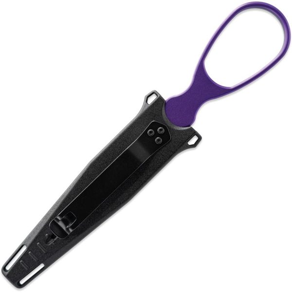Skallywag Tactical Aluminum Dagger Purple Fixed Blade Knife