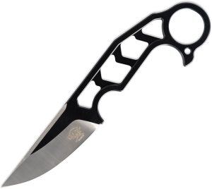 Skallywag Tactical Skeletor Fixed Blade 440C Black Kydex