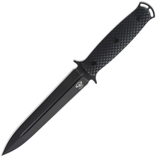 Skallywag Tactical Malice Fixed Blade Black K340 Steel 6.75"
