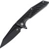 Skallywag Tactical Shadow Beard Framelock Folding Knife D2 Black