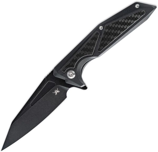 Skallywag Tactical Shadow Beard Framelock Folding Knife D2 Black