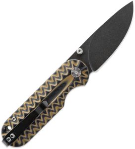 Skallywag Tactical Searoach Linerlock Folding Knife D2 Black Tan